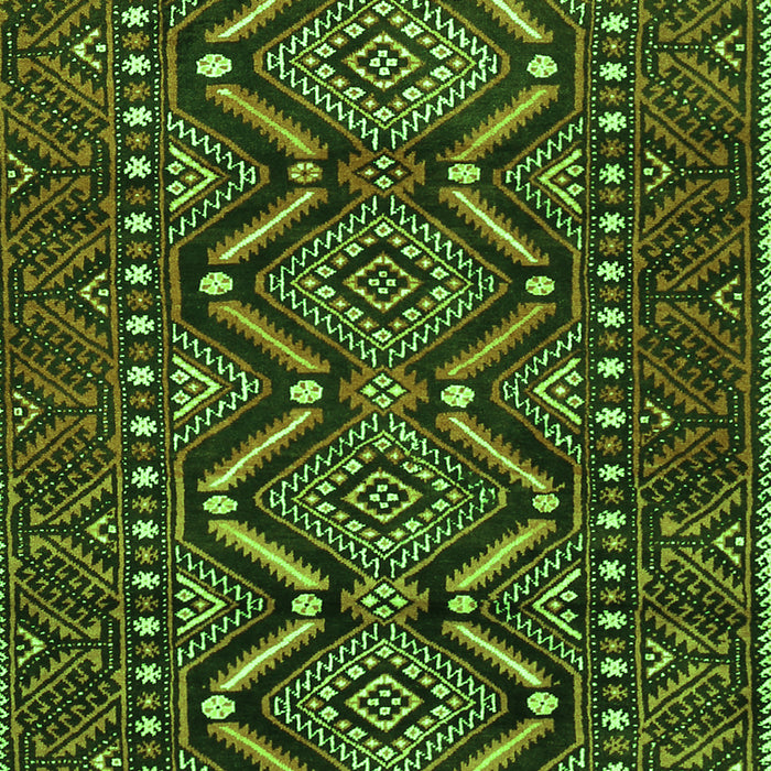 Serging Thickness of Machine Washable Persian Green Traditional Area Rugs, wshtr814grn