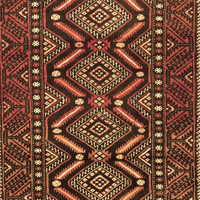 Machine Washable Persian Brown Traditional Rug, wshtr814brn