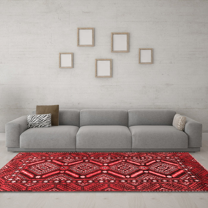 Traditional Red Washable Rugs