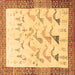 Square Machine Washable Persian Brown Traditional Rug, wshtr815brn