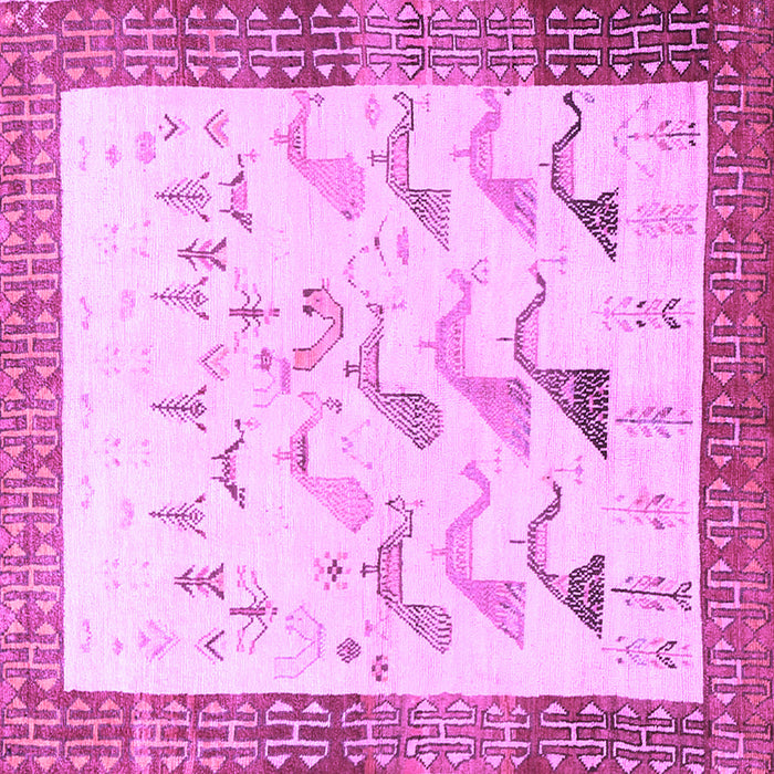 Square Persian Purple Traditional Rug, tr815pur