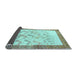 Sideview of Persian Light Blue Traditional Rug, tr815lblu