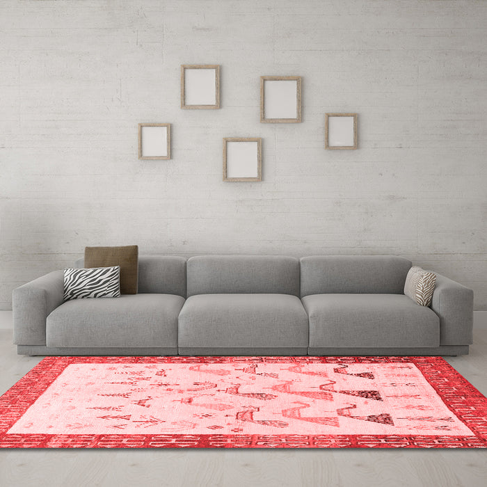 Traditional Red Washable Rugs