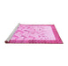 Sideview of Machine Washable Persian Pink Traditional Rug, wshtr815pnk