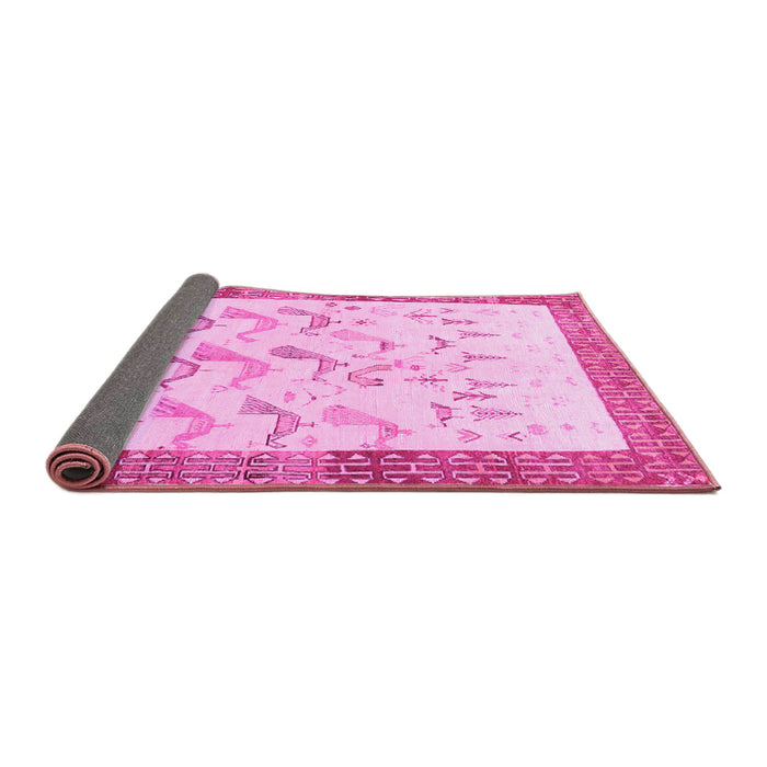 Sideview of Persian Pink Traditional Rug, tr815pnk