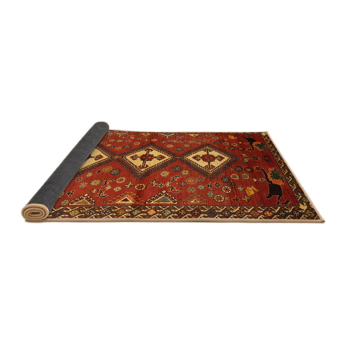 Sideview of Traditional Red Persian Rug, tr816