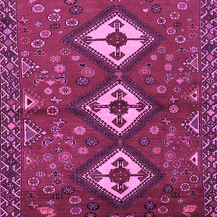 Machine Washable Persian Purple Traditional Area Rugs, wshtr816pur