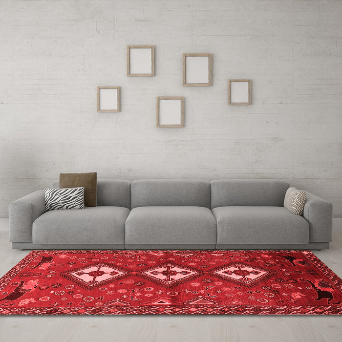 Traditional Red Washable Rugs