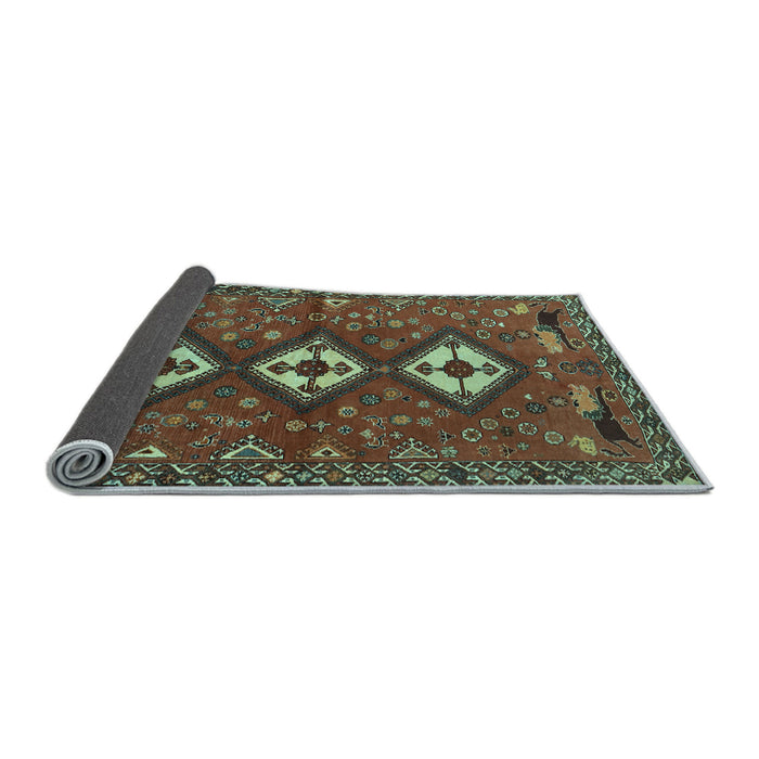 Sideview of Persian Light Blue Traditional Rug, tr816lblu