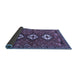 Sideview of Persian Blue Traditional Rug, tr816blu