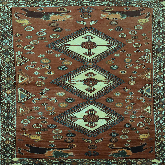 Square Persian Light Blue Traditional Rug, tr816lblu