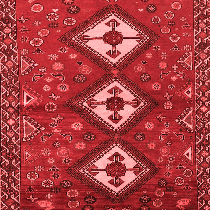 Machine Washable Persian Red Traditional Rug, wshtr816red