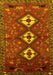 Machine Washable Persian Yellow Traditional Rug, wshtr816yw