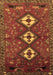 Machine Washable Persian Brown Traditional Rug, wshtr816brn