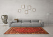 Machine Washable Persian Orange Traditional Area Rugs in a Living Room, wshtr817org