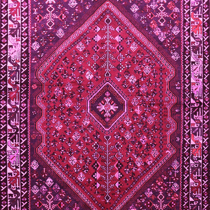 Machine Washable Persian Pink Traditional Rug, wshtr817pnk