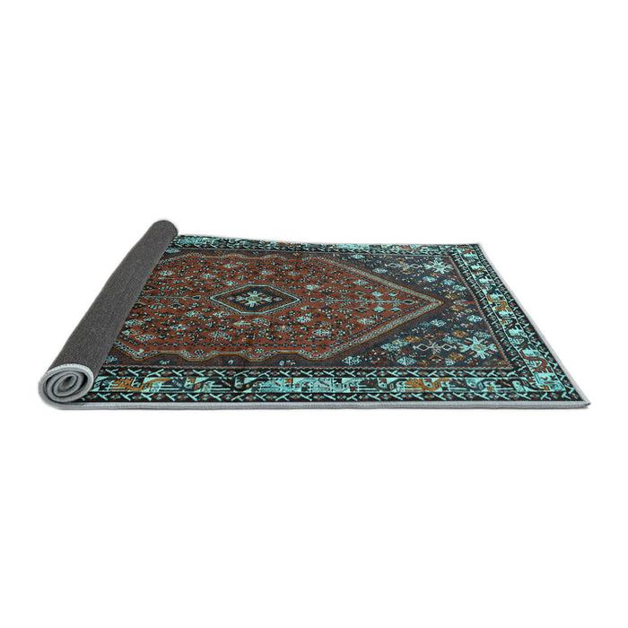 Sideview of Persian Light Blue Traditional Rug, tr817lblu