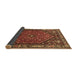 Sideview of Persian Brown Traditional Rug, tr817brn