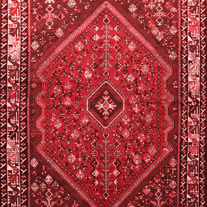 Machine Washable Persian Red Traditional Rug, wshtr817red