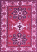 Geometric Purple Traditional Rug, tr818pur