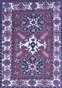 Geometric Blue Traditional Rug, tr818blu