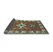 Sideview of Geometric Light Blue Traditional Rug, tr818lblu