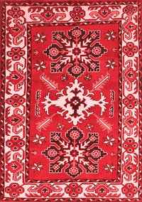 Geometric Red Traditional Rug, tr818red