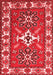 Geometric Red Traditional Area Rugs