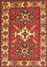 Geometric Brown Traditional Rug, tr818brn