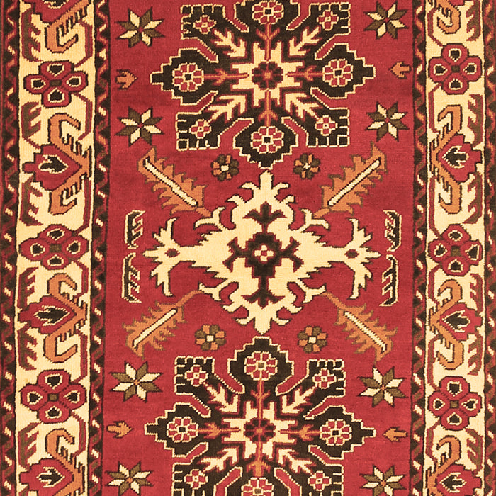 Geometric Brown Traditional Rug, tr818brn