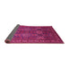 Sideview of Persian Pink Traditional Rug, tr819pnk