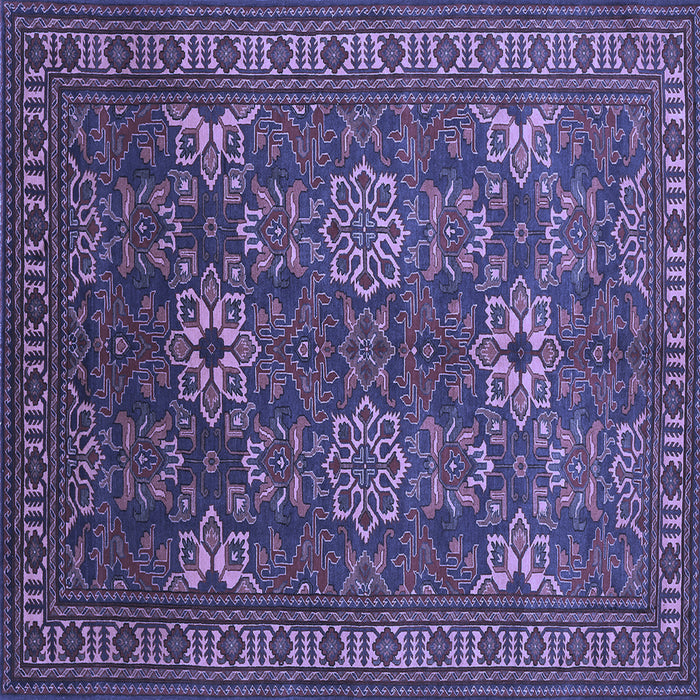 Square Persian Blue Traditional Rug, tr819blu
