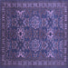 Square Persian Blue Traditional Rug, tr819blu