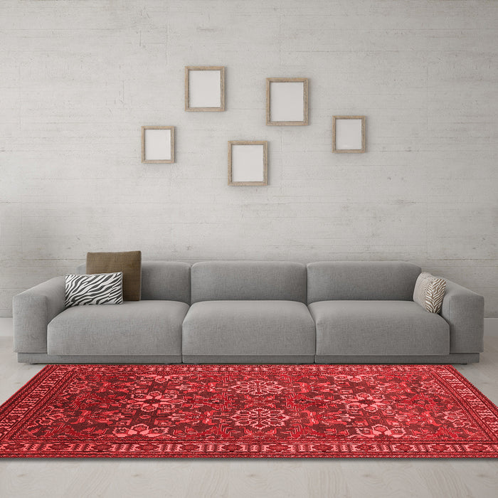 Traditional Red Washable Rugs