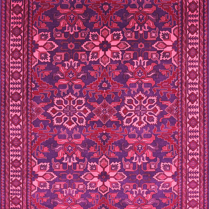 Machine Washable Persian Pink Traditional Rug, wshtr819pnk