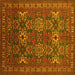 Square Persian Yellow Traditional Rug, tr819yw