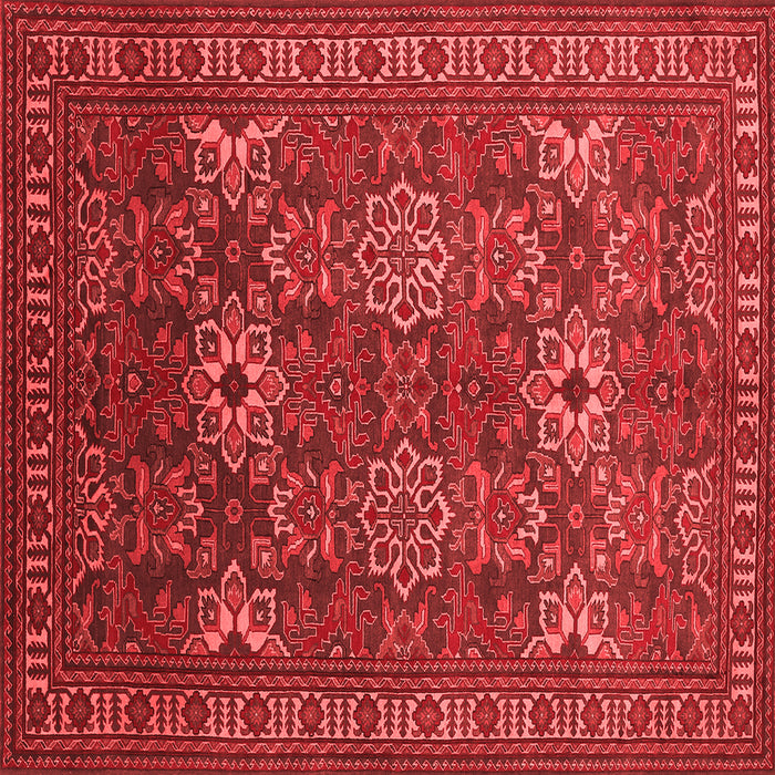 Machine Washable Persian Red Traditional Rug, wshtr819red