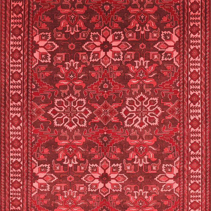 Machine Washable Persian Red Traditional Rug, wshtr819red