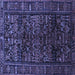 Square Persian Blue Traditional Rug, tr81blu