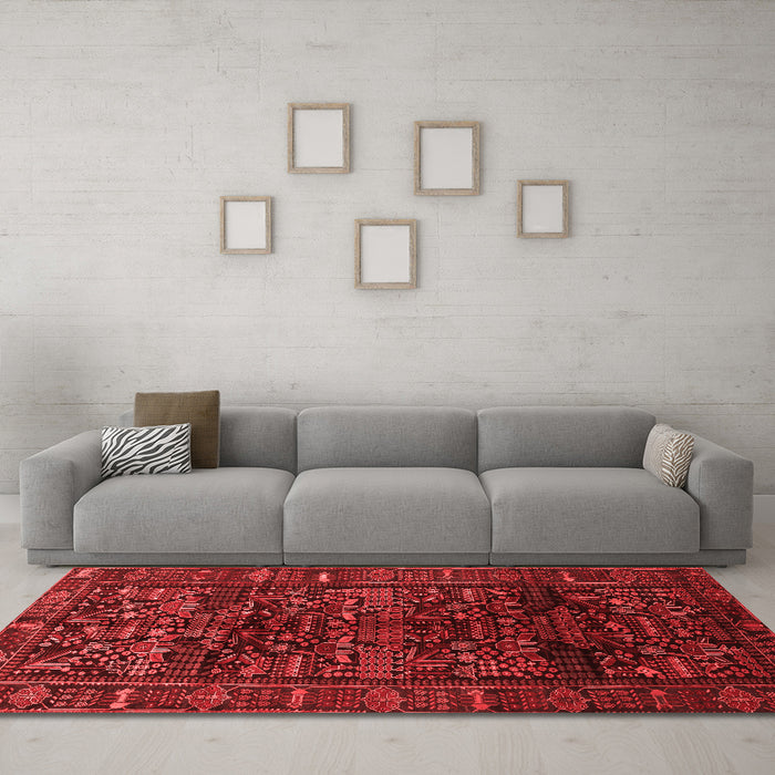 Traditional Red Washable Rugs