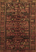 Machine Washable Persian Brown Traditional Rug, wshtr81brn