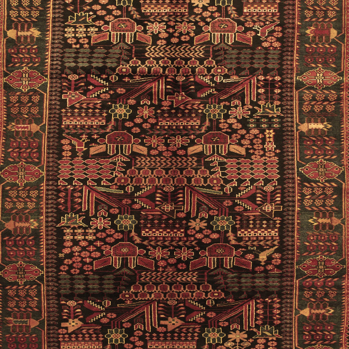 Machine Washable Persian Brown Traditional Rug, wshtr81brn