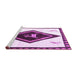 Sideview of Machine Washable Persian Purple Traditional Area Rugs, wshtr820pur