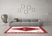 Machine Washable Persian Red Traditional Rug, wshtr820red
