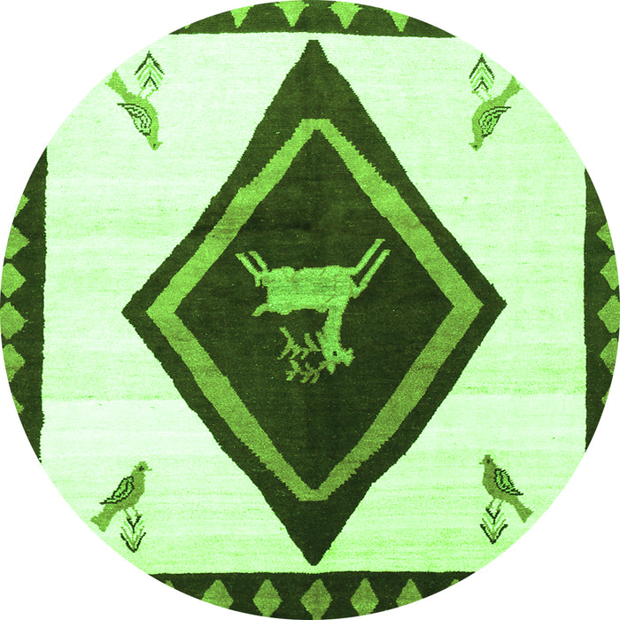 Machine Washable Persian Green Traditional Area Rugs, wshtr820grn