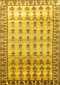 Persian Yellow Traditional Rug, tr821yw