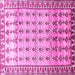 Square Machine Washable Persian Pink Traditional Rug, wshtr821pnk