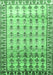 Machine Washable Persian Emerald Green Traditional Area Rugs, wshtr821emgrn