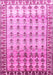 Machine Washable Persian Pink Traditional Rug, wshtr821pnk