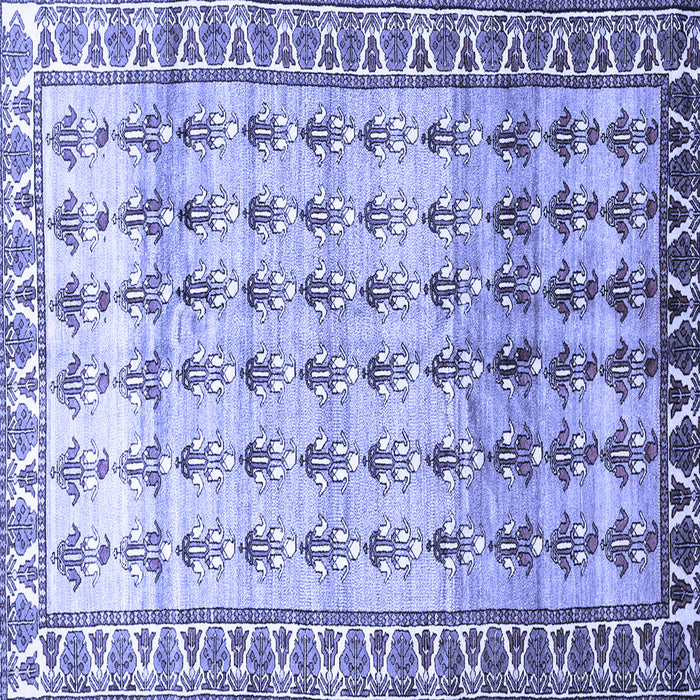 Square Persian Blue Traditional Rug, tr821blu